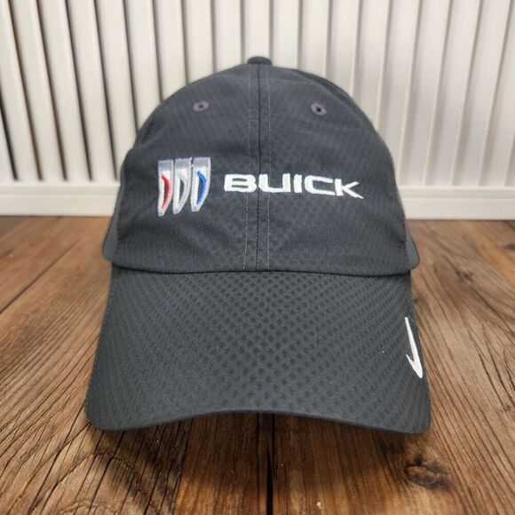 Buick Nike Heritage86 Dri-Fit Strapback Running Hat Cap Black Cars Luxury Swoosh - Picture 2 of 11